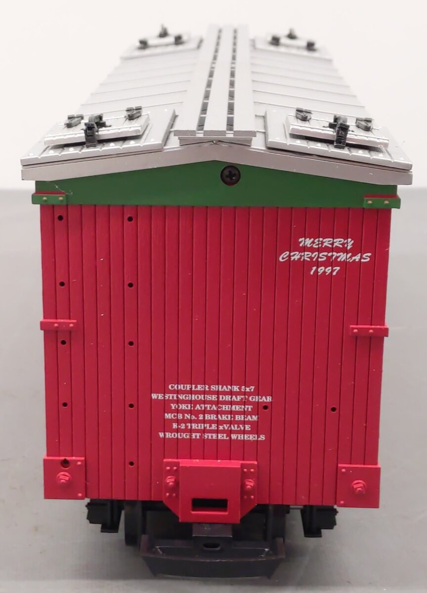 USA Trains R-13015 G Scale Christmas 1997 Reefer Car EX/Box