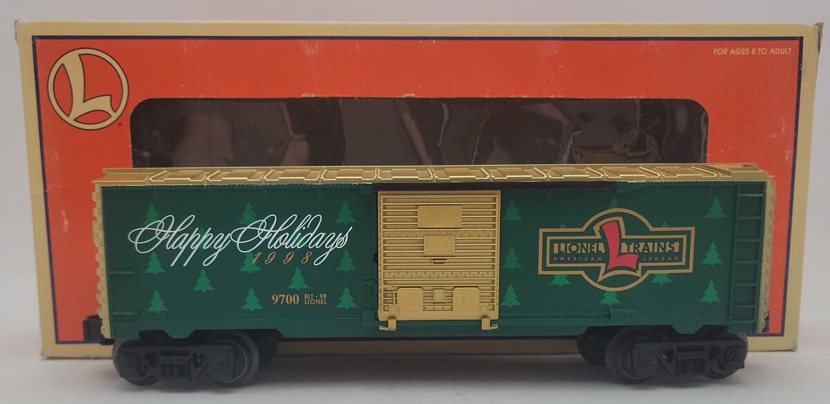 Lionel 6-16291 O Gauge 1998 Christmas Boxcar #9700 EX/Box