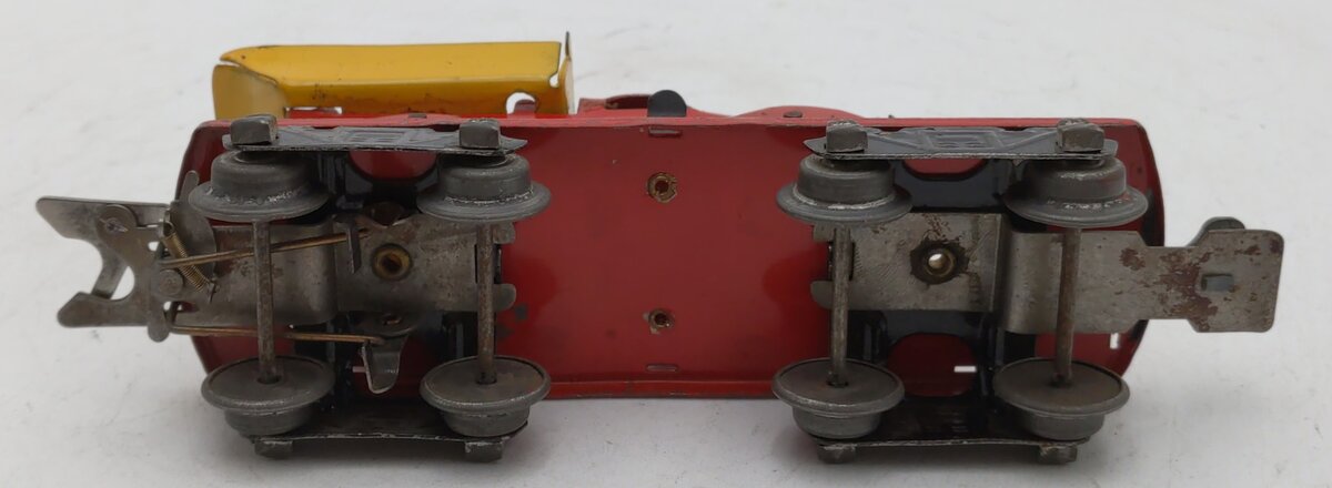 Marx O Vintage Flat Car w/ Side-Dump Truck VG