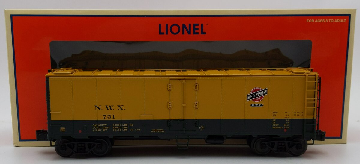 Lionel 6-17381 O Gauge North Western Steel Reefer #751 LN/Box