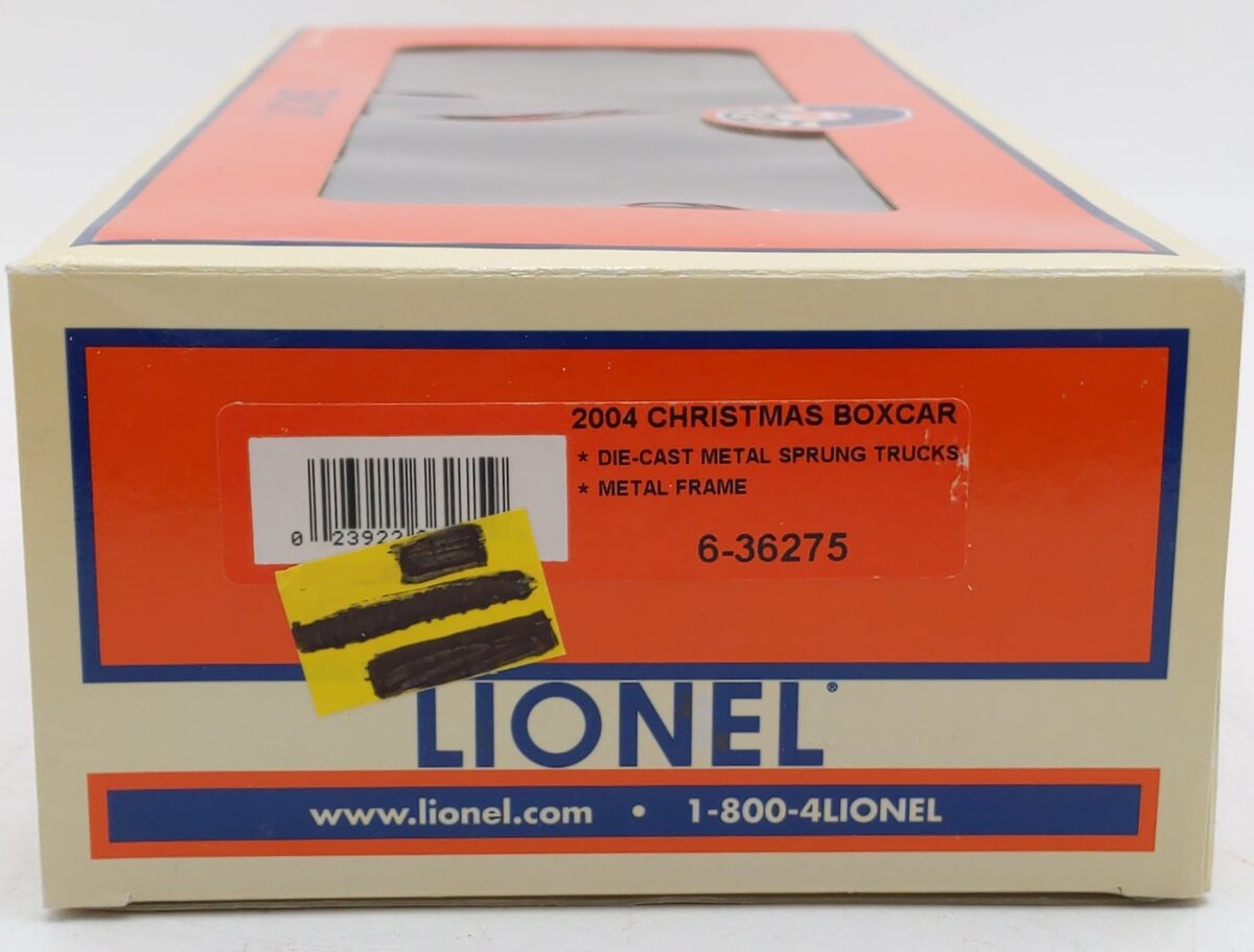 Lionel 6-36275 O Gauge 2004 Christmas Boxcar EX/Box