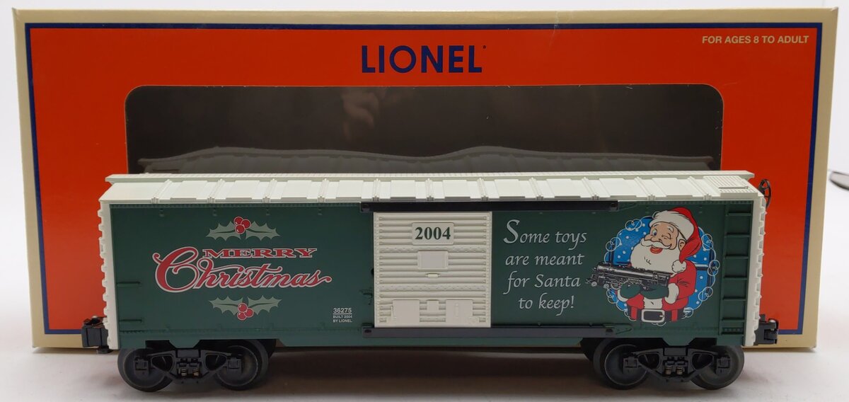 Lionel 6-36275 O Gauge 2004 Christmas Boxcar EX/Box