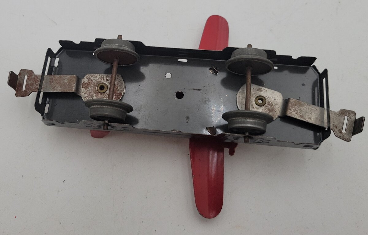 Marx O Gauge Litho Flat Car w/Airplane VG