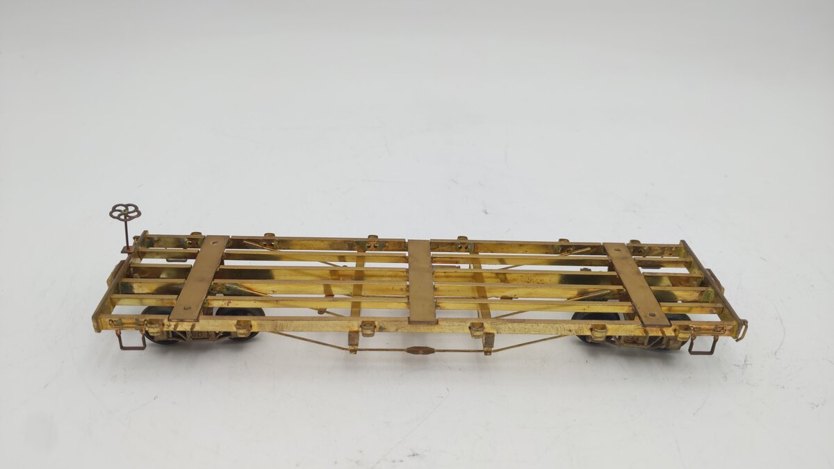 HO Scale BRASS Undecorated Flat Car VG