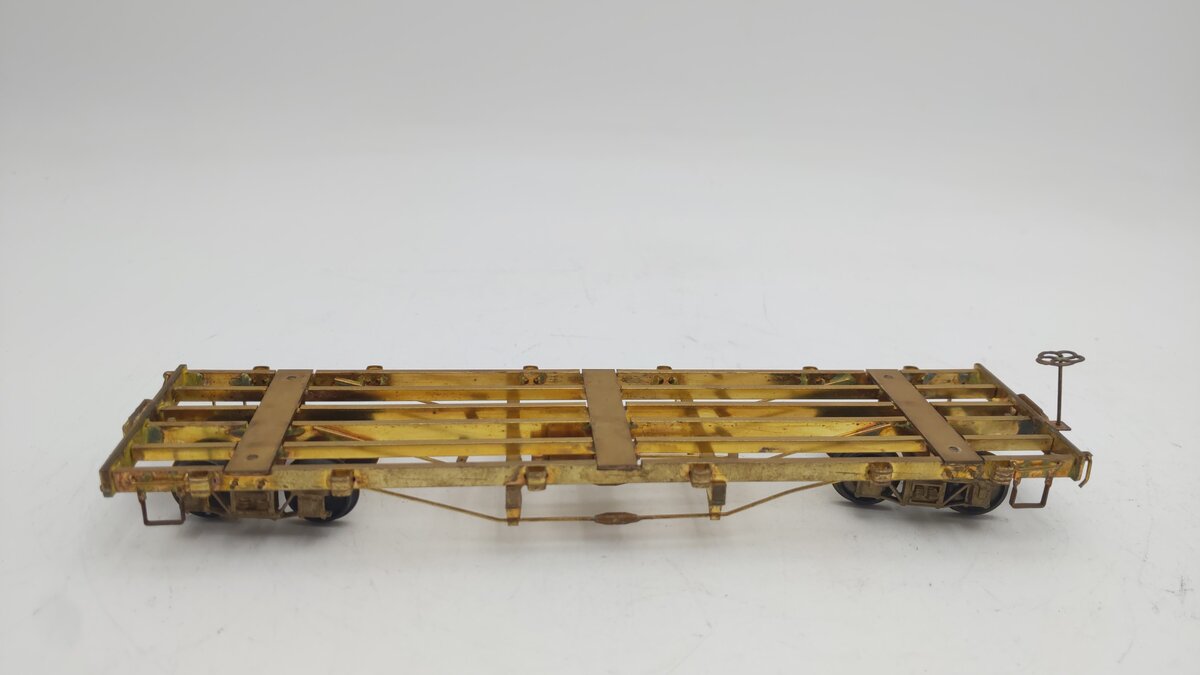 HO Scale BRASS Undecorated Flat Car VG