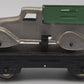 Marx 562 Vintage O Flatcar w/ Silver Truck with Green Bed VG