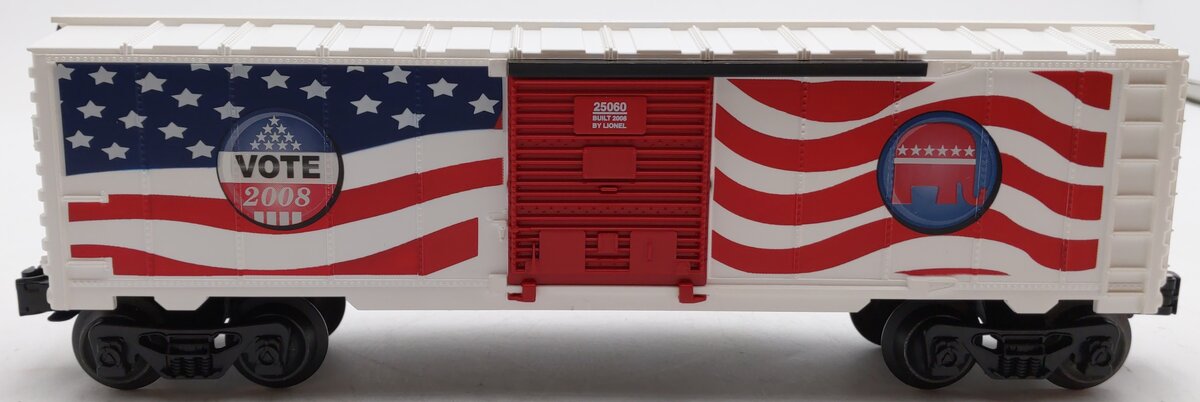 Lionel 6-25060 O Gauge Republican 2008 Election Boxcar LN/Box