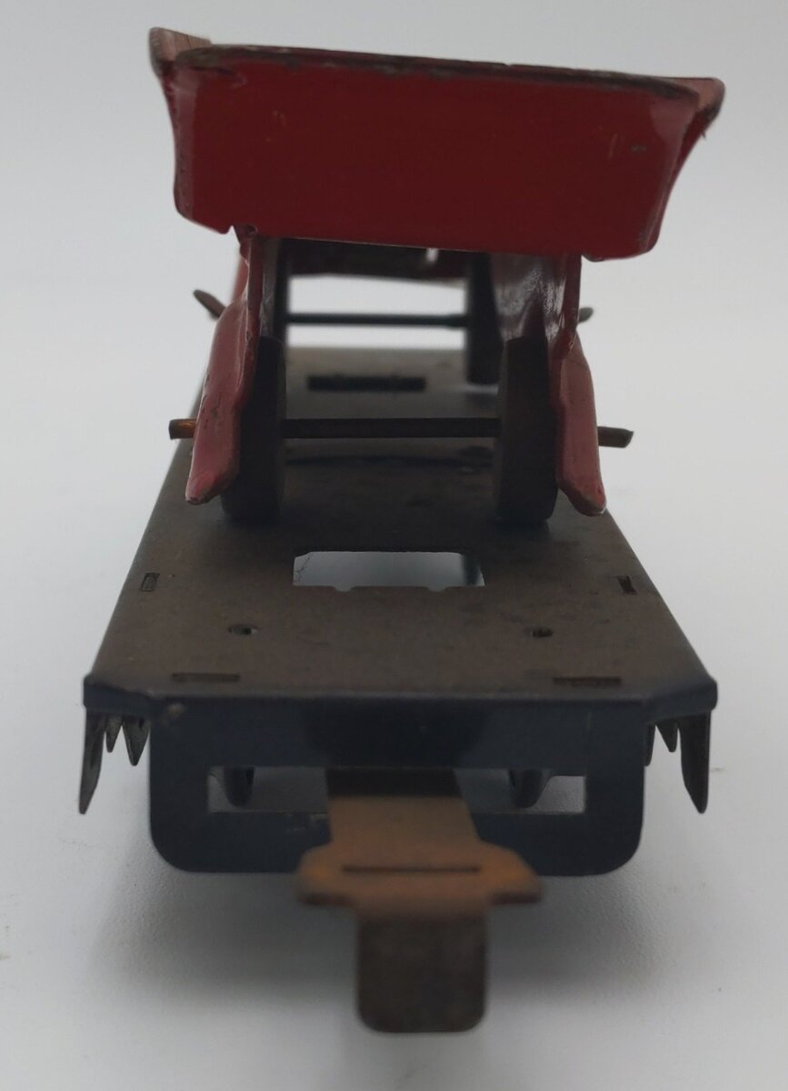 Marx 562 Vintage O Flatcar w/ Red Dump Truck VG