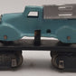 Marx 562 Vintage O Flatcar w/ Blue Dump with Gray Bed VG