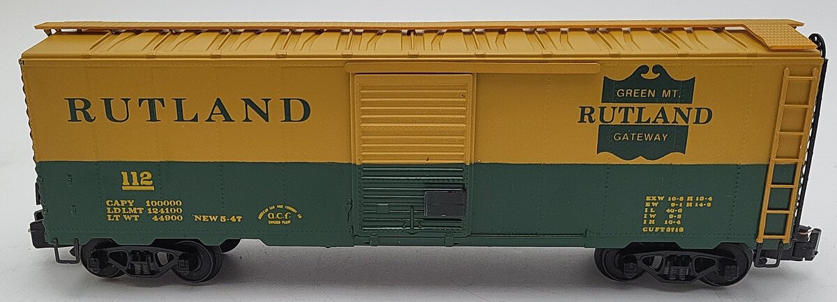 American Models 1122 S Scale (Hi-Rail) Rutland 40' Box Car EX/Box