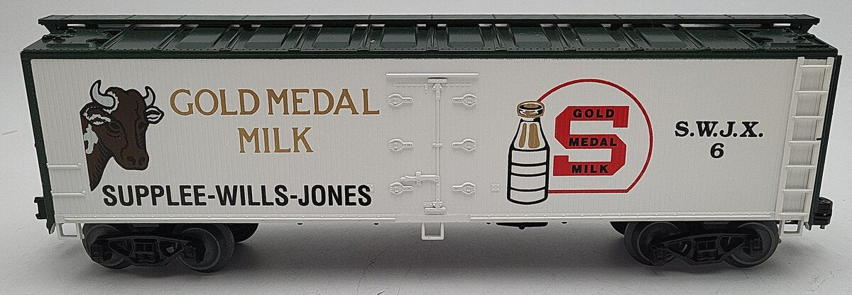Crown Model Products O Gauge SWJX Gold Medal Milk Reefer Car #6 (3 Rail) VG/Box