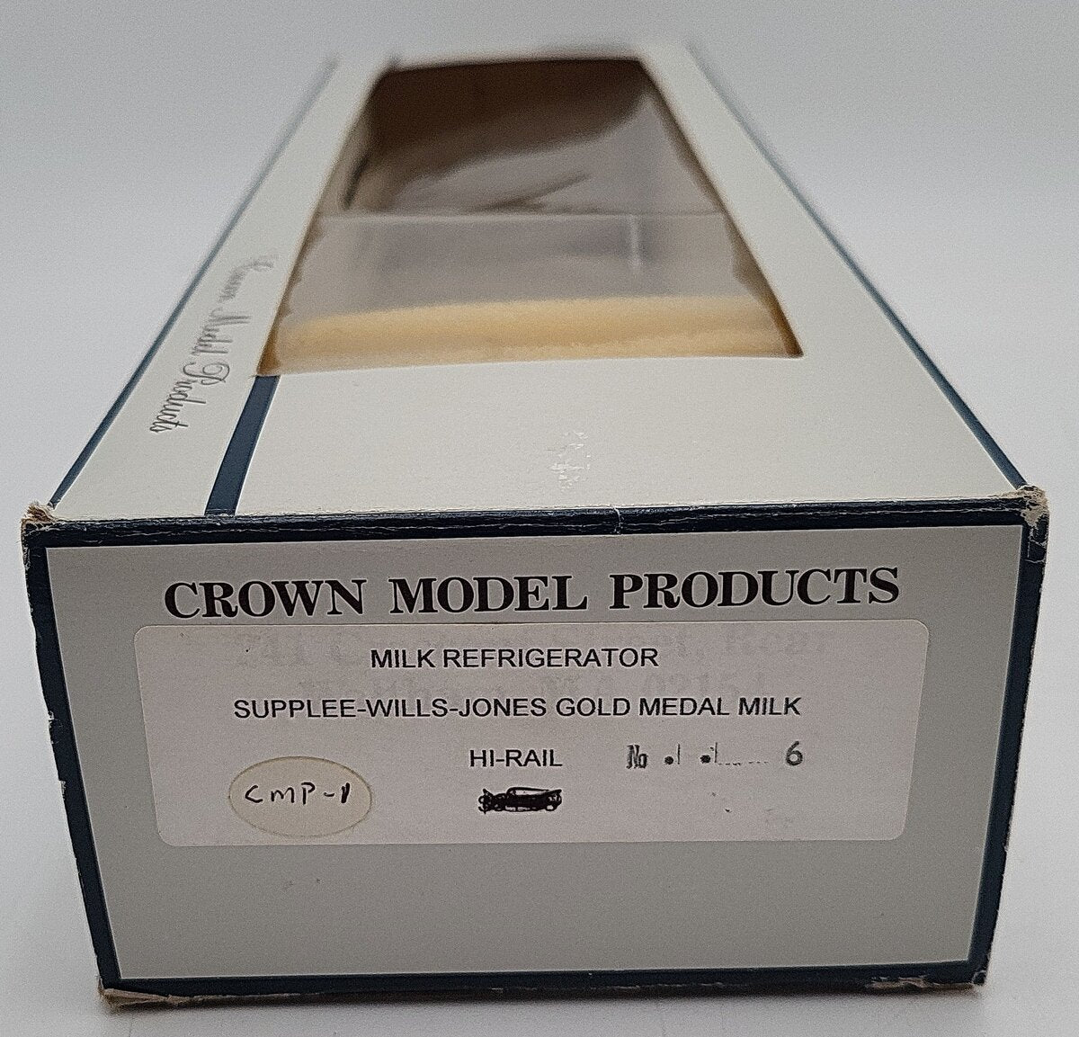 Crown Model Products O Gauge SWJX Gold Medal Milk Reefer Car #6 (3 Rail) VG/Box
