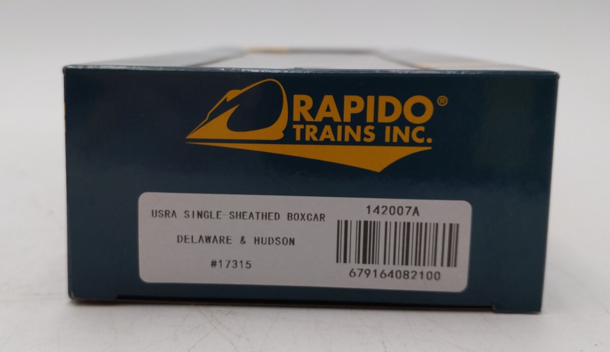Rapido Trains 142007A HO Delaware & Hudson USRA Single Sheathed Boxcar #17315 LN/Box