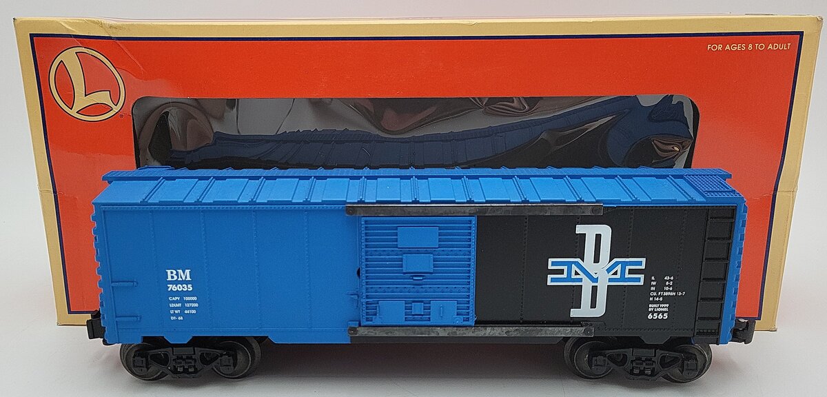 Lionel 6-29256 O Gauge Boston & Maine Boxcar #76035 VG/Box