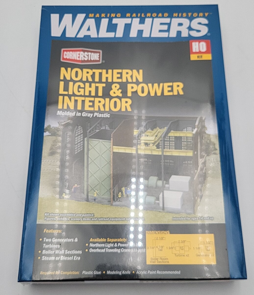 Walthers 933-3130 Northern Light And Power Interior Kit NIB