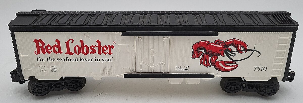 Lionel 6-7510 O Gauge Red Lobster Refrigerator Car VG/Box