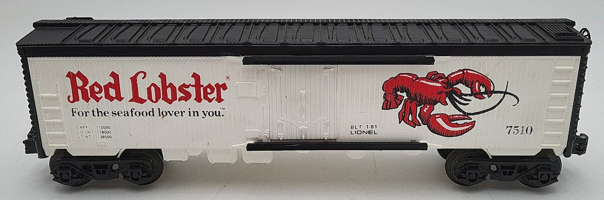 Lionel 6-7510 O Gauge Red Lobster Refrigerator Car VG/Box