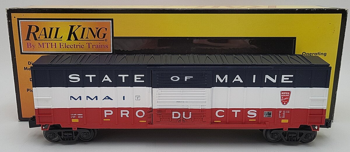 MTH 30-74631 O Gauge Montreal Maine & Atlantic 50' Modern Boxcar LN/Box