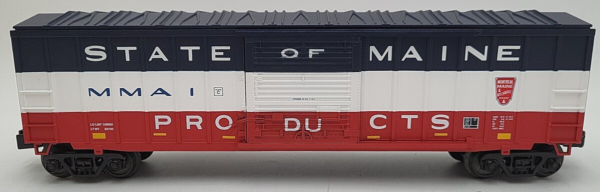 MTH 30-74631 O Gauge Montreal Maine & Atlantic 50' Modern Boxcar LN/Box
