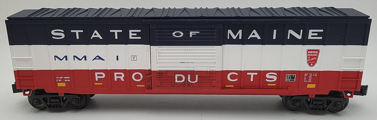 MTH 30-74631 O Gauge Montreal Maine & Atlantic 50' Modern Boxcar LN/Box