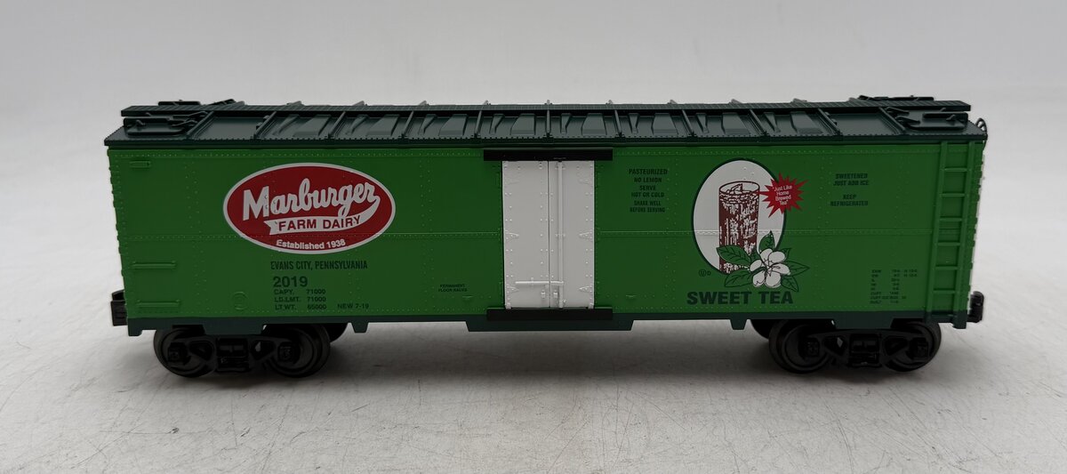 MTH 30-78213 O Marburger Dairy Modern Reefer Car #2019 LN/Box