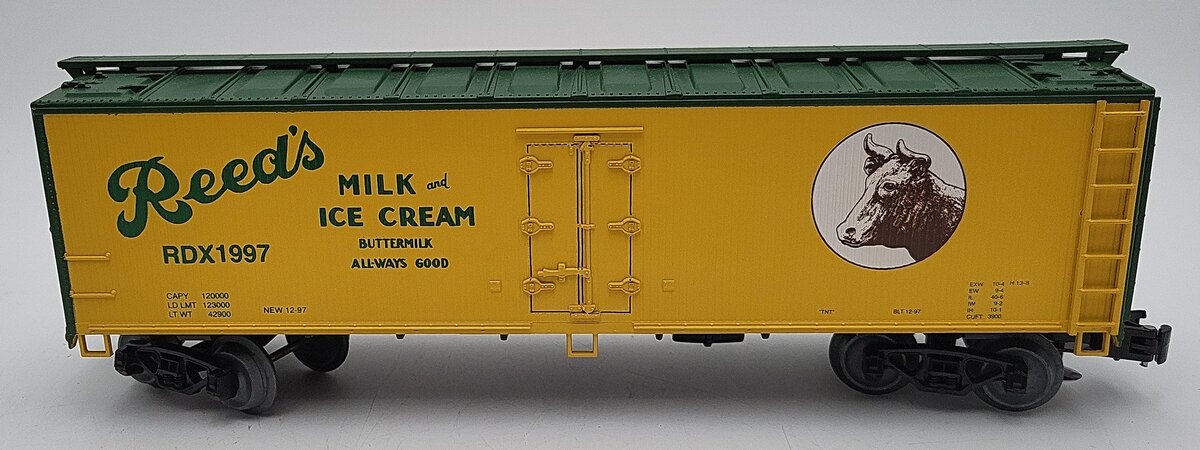 Weaver RDX1997 O Gauge Reeds Refrigerator Car #RDX1997 VG/Box