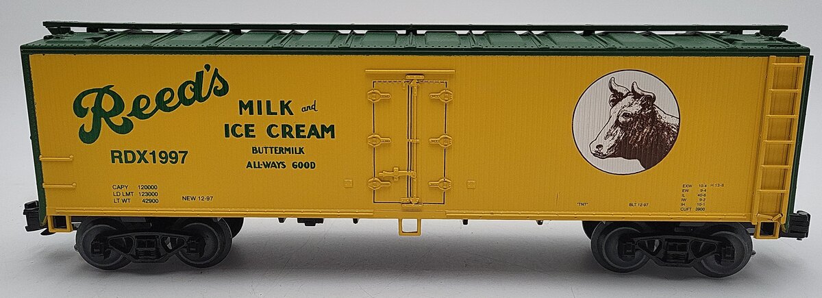 Weaver RDX1997 O Gauge Reeds Refrigerator Car #RDX1997 VG/Box