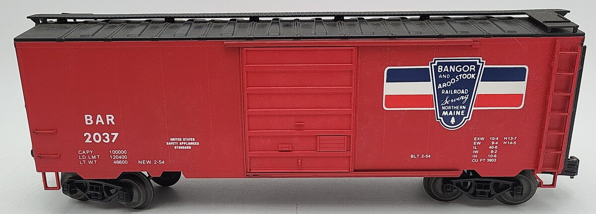 Weaver 2037 O Gauge Bangor & Aroostook Boxcar #2037 VG/Box