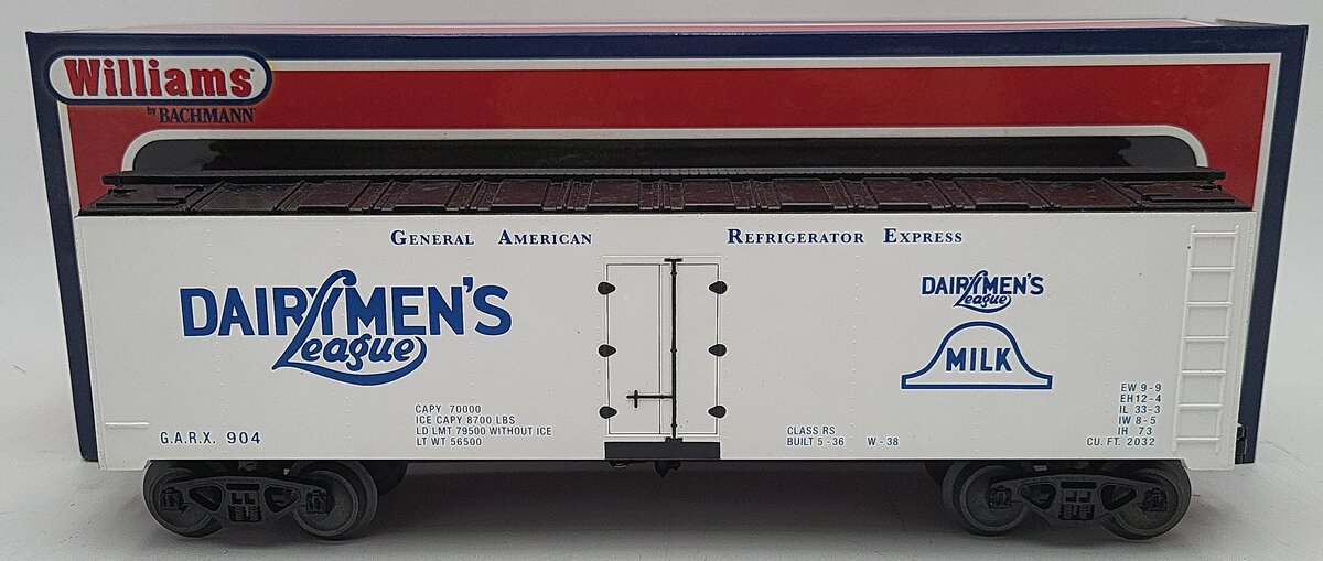 Williams 47458 O Dairymen's League 40' Refrigerator Car EX/Box