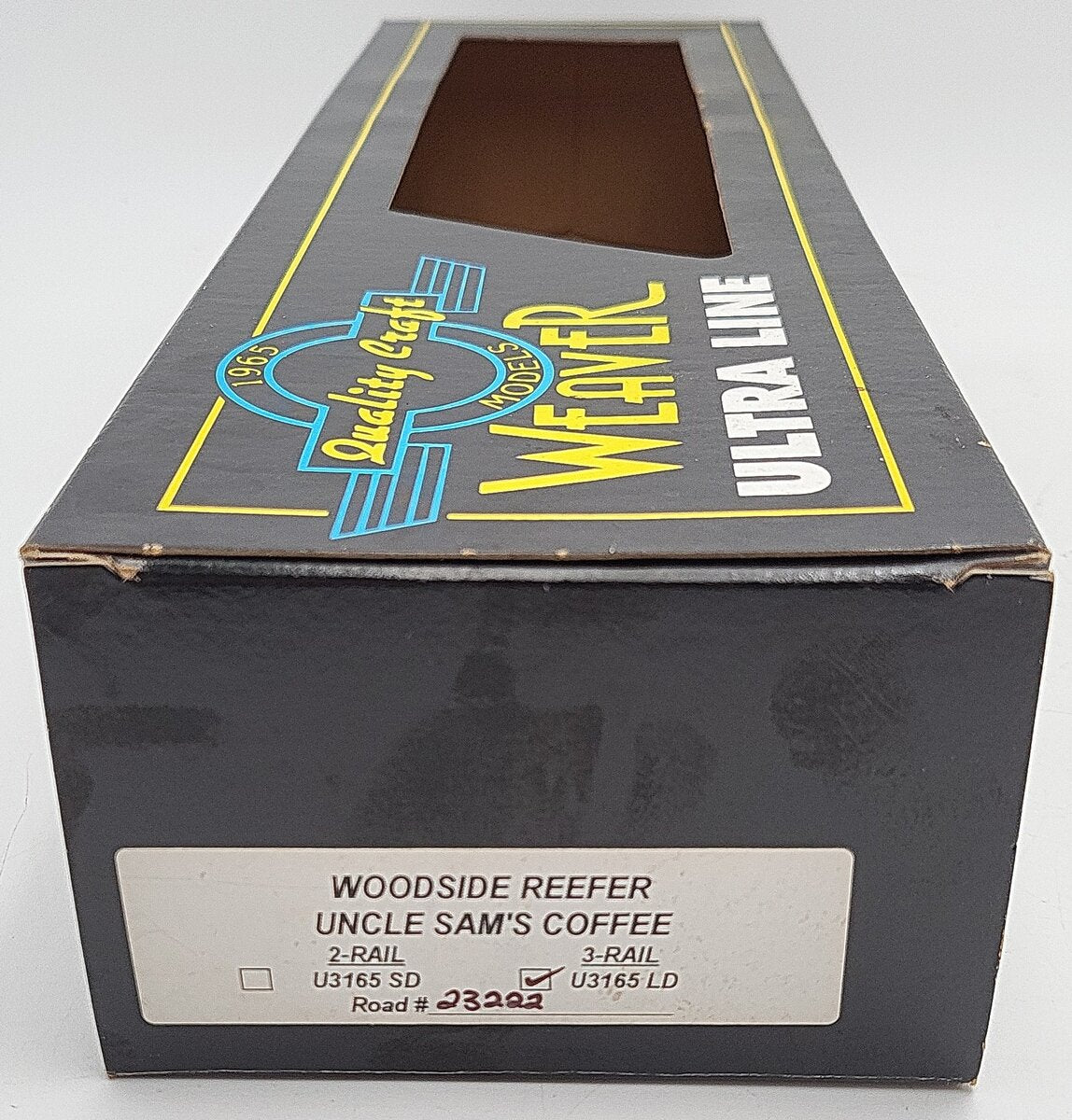 Weaver U3165LD O Gauge Boston & Maine Uncle Sam's Woodside Reefer Car #23222 EX/Box