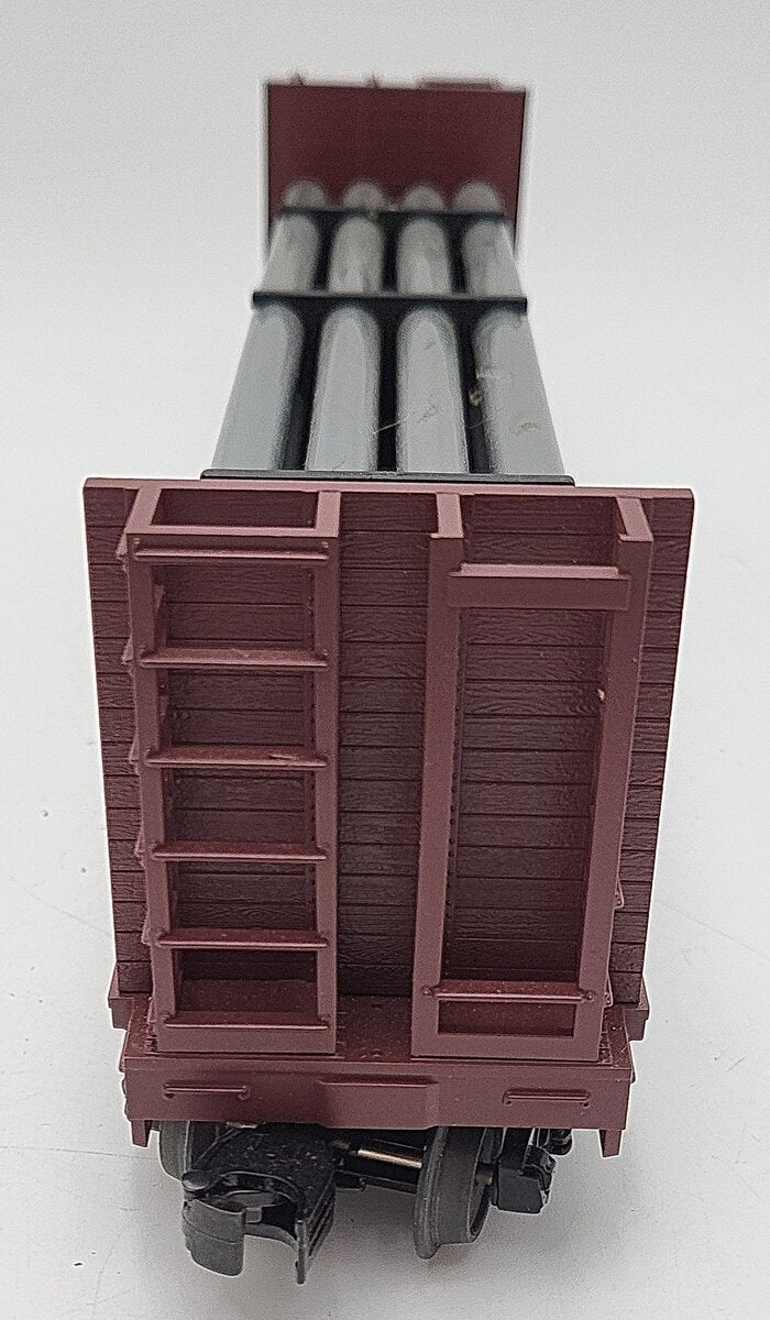 MTH 30-76500 O B&M Bulkhead Flat w/Pipe Load EX/Box
