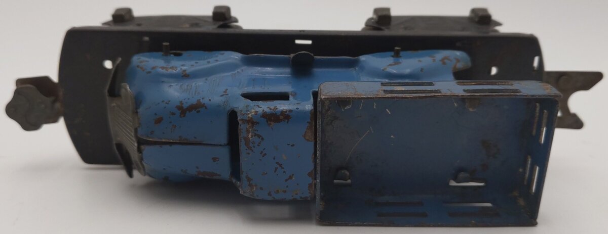 Marx 562 Vintage O Gauge Flatcar w/ Blue Dump Truck VG