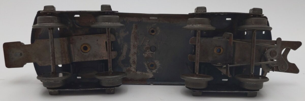 Marx 562 Vintage O Gauge Flatcar w/ Blue Dump Truck VG