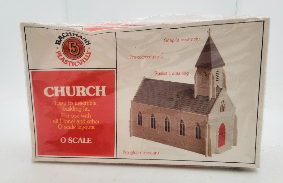 Bachmann 45933 O Scale Plasticville Church Classic Building Kit LN/Box