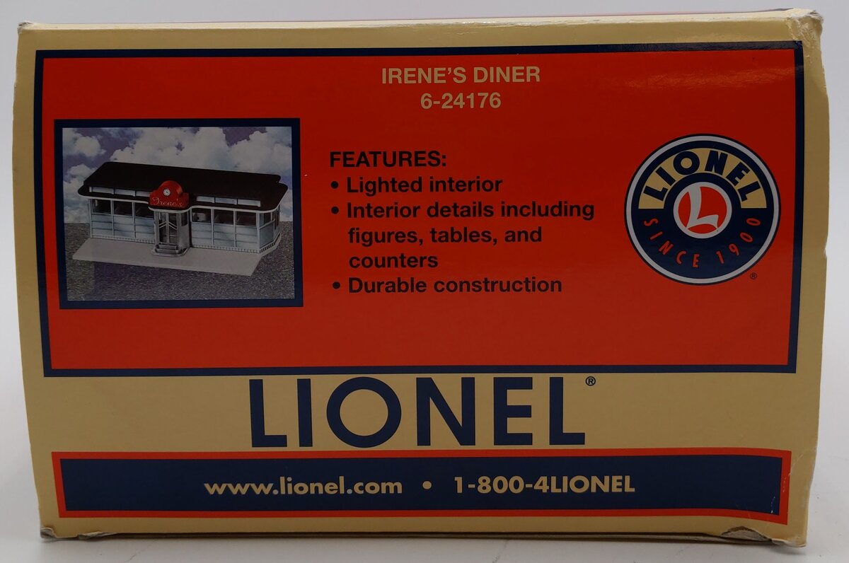 Lionel 6-24176 O Gauge Irene's Diner Illuminated EX/Box