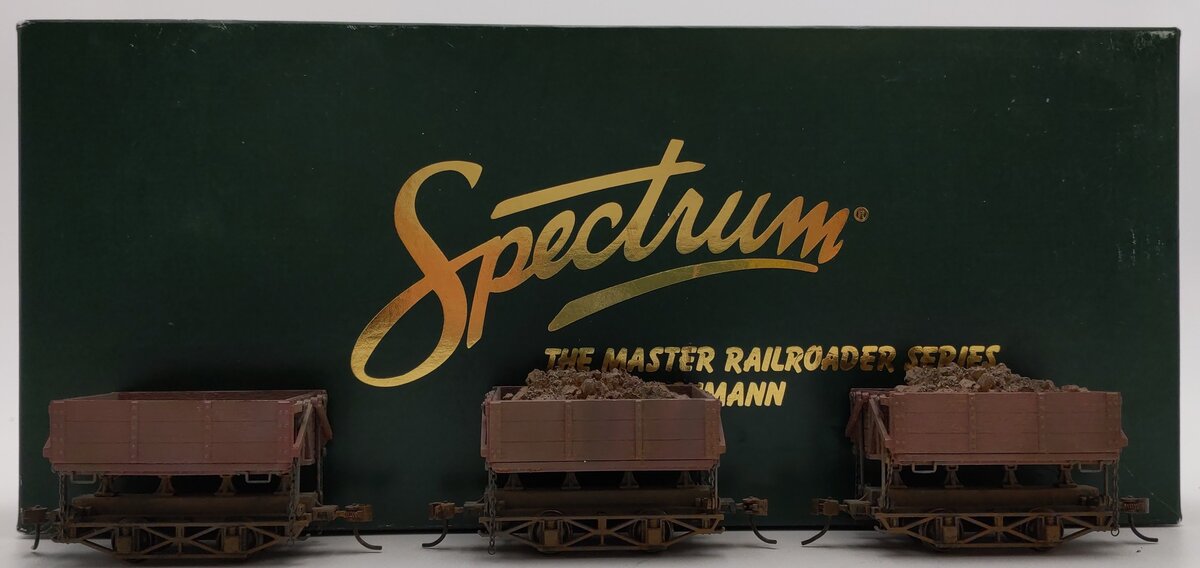 Bachmann 29801 On30 Diecast Wood Side Dump Cars (Set of 3) CUSTOM WEATHERED/Box