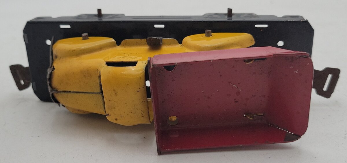 Marx O Gauge Vintage Flat Car w/ Dump Truck VG