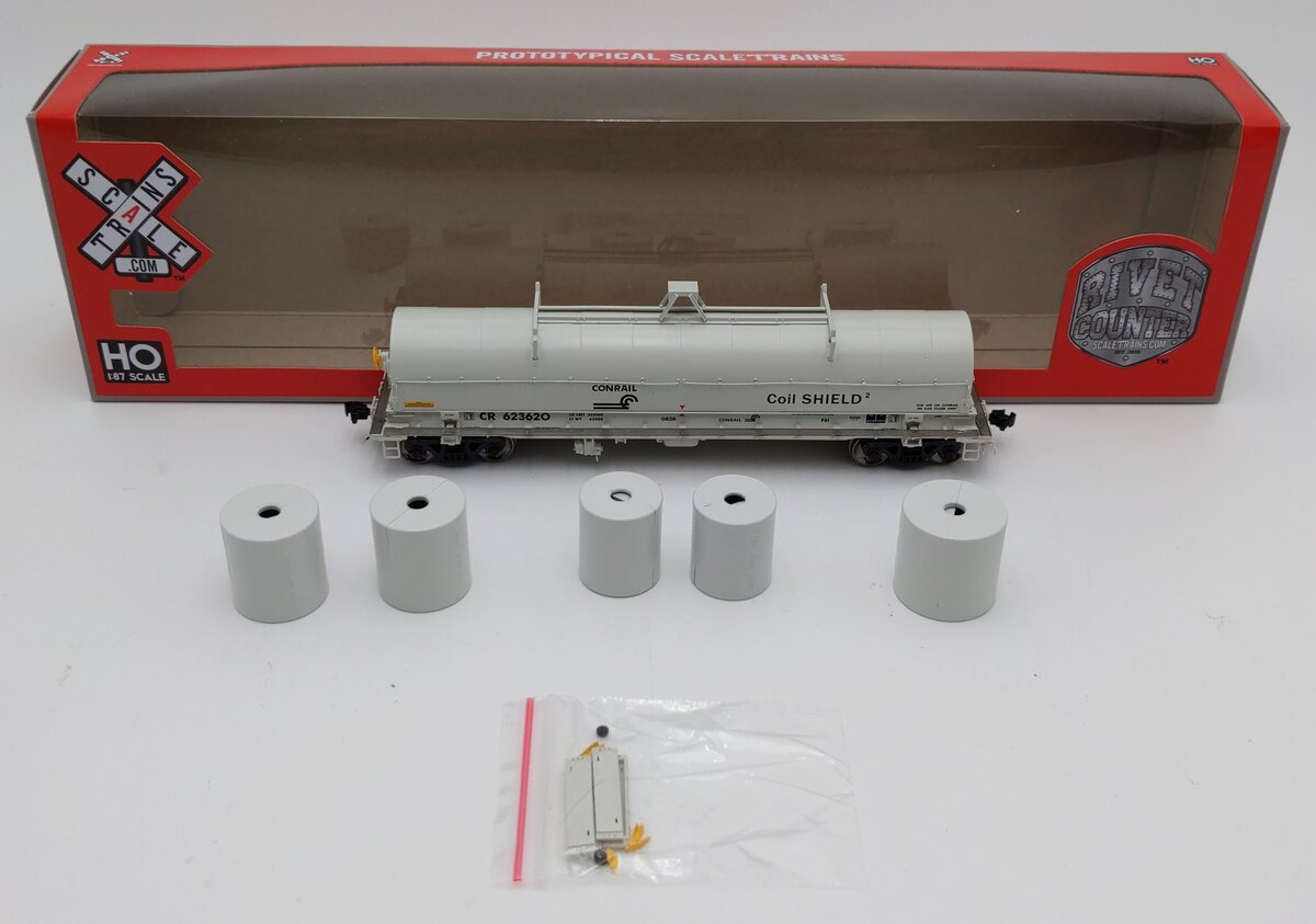 Scale Trains SXT31721 HO Scale Conrail 42' Coil Steel Car #623620 EX/Box