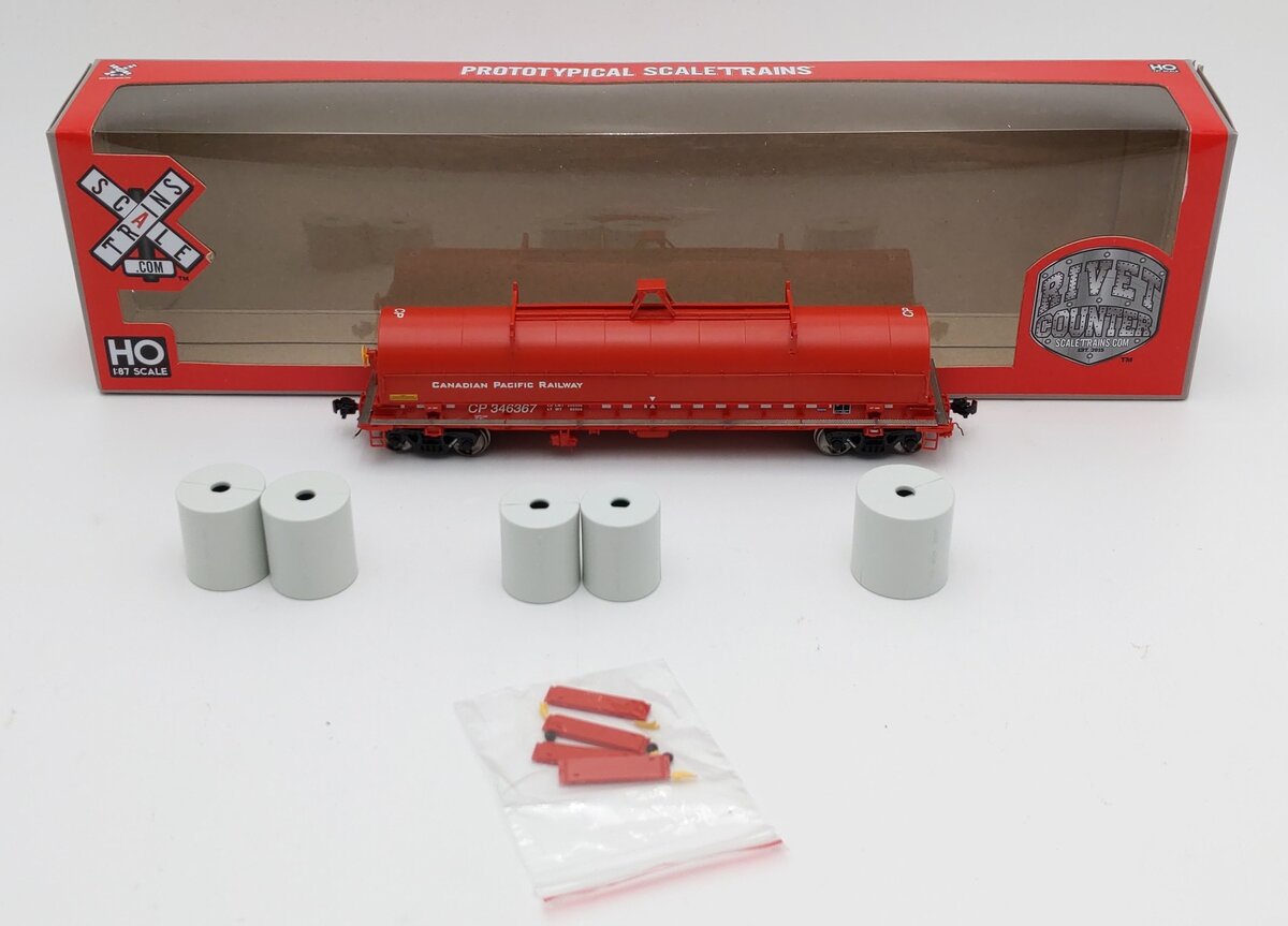 Scale Trains SXT31716 HO Canadian Pacific Coil Car #346367 EX/Box