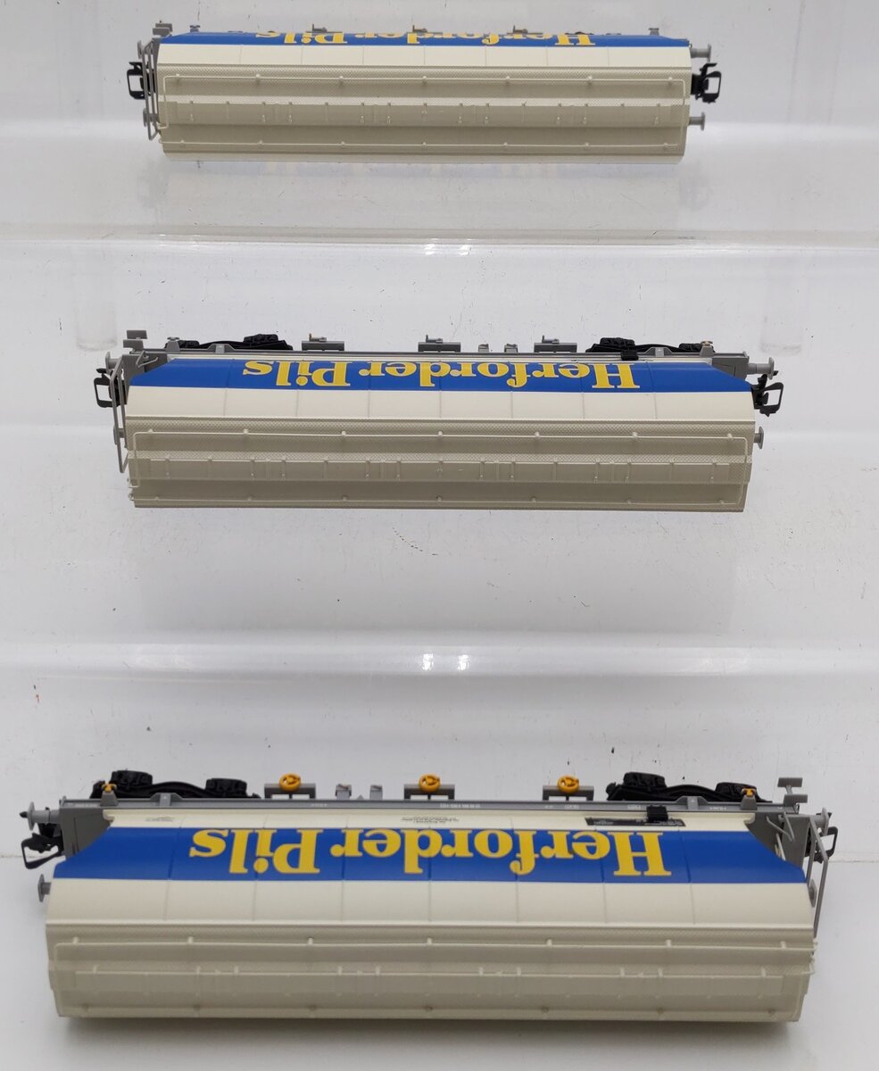 Marklin 46328 HO Scale Herforder Brewery High Capacity Covered Hopper 3-Car Set LN/Box