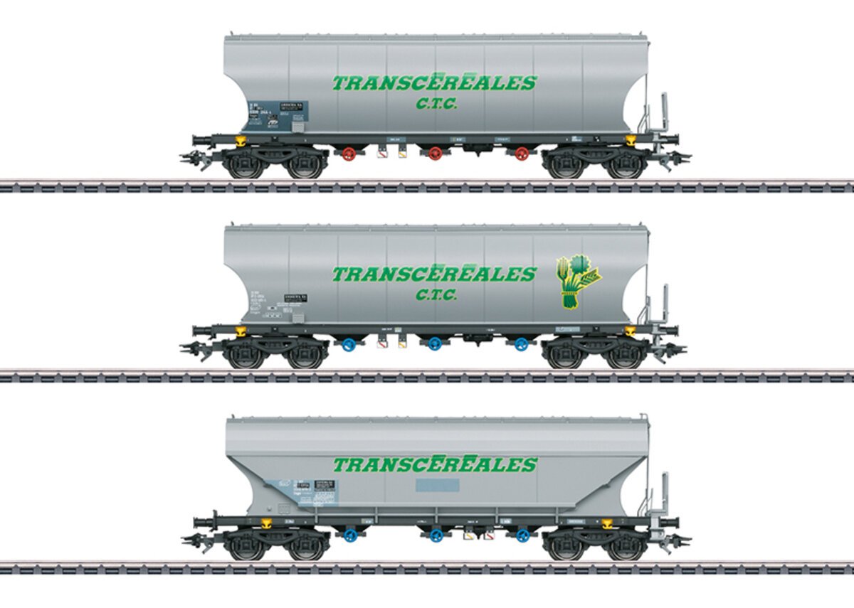 Marklin 46346 HO Scale CTC Transcereales Grain Silo Freight Wagon Set (Set Of 3) LN/Box