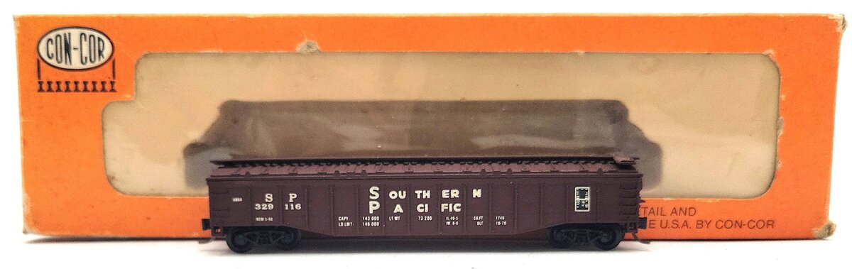 Con-Cor 0001-001834 N Scale Southern Pacific Covered Gondola #329116 LN/Box
