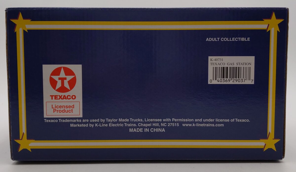 K-Line K40731 O Gauge Built-Up Texaco 1940 Service Station Assembled EX/Box