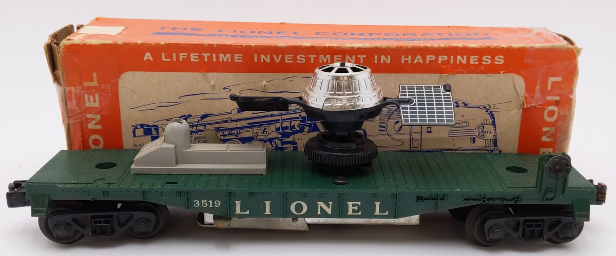 Lionel 3519 Vintage O Satellite Launching Car VG/Box