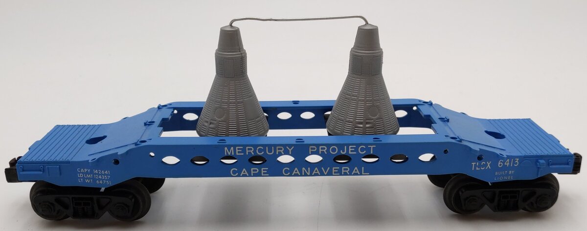Lionel 6413 Vintage O Gauge Blue Mercury Capsule Car VG