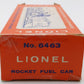 Lionel 6463 Vintage O Rocket Fuel Double Dome Tank Car VG/Box