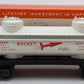 Lionel 6463 Vintage O Rocket Fuel Double Dome Tank Car VG/Box