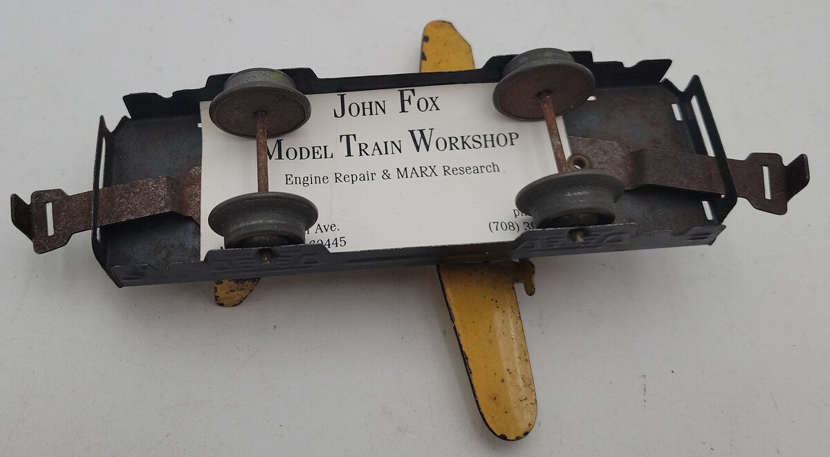 Marx O Gauge Vintage Litho Flat Car w/Airplane VG