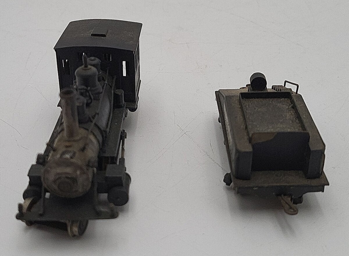 HO Scale BRASS Custom Painted Northern Valley 2-4-2 Steam Locomotive & Tender