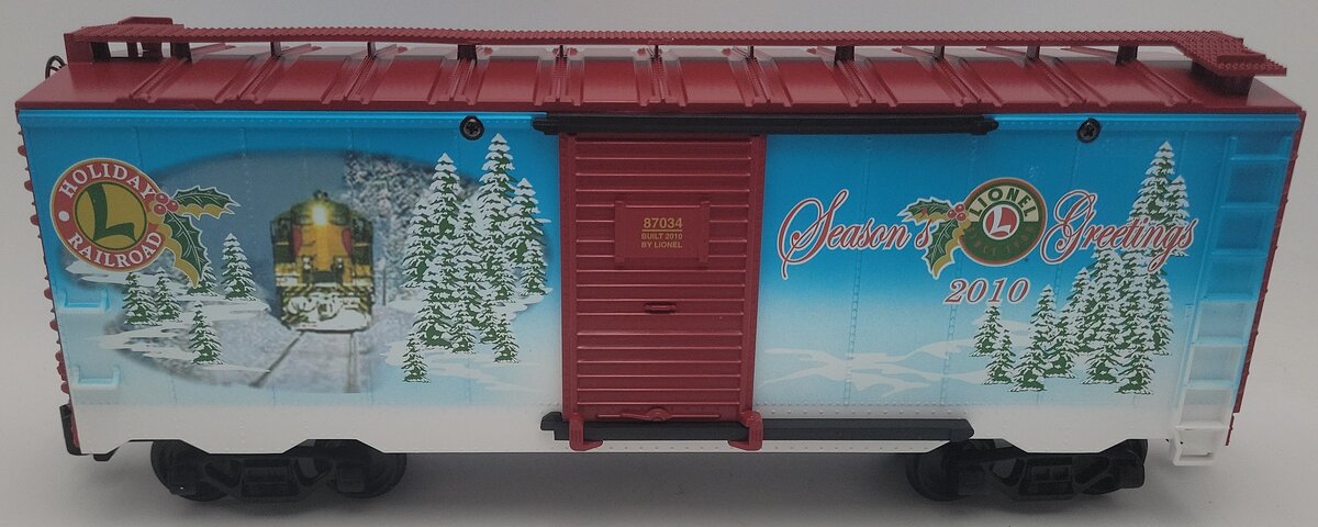 Lionel 8-87034 G Scale 2010 Holiday Boxcar EX/Box